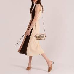 Coach Multicolor Camouflage Coated Canvas Crossbody Bag