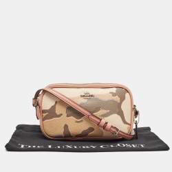 Coach Multicolor Camouflage Coated Canvas Crossbody Bag