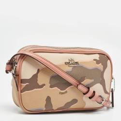 Coach Multicolor Camouflage Coated Canvas Crossbody Bag
