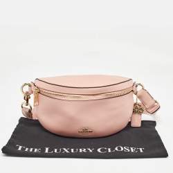 Coach Pink Leather Belt Bag