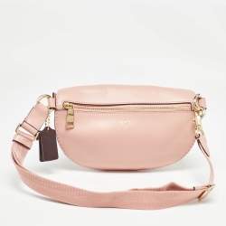 Coach Pink Leather Belt Bag