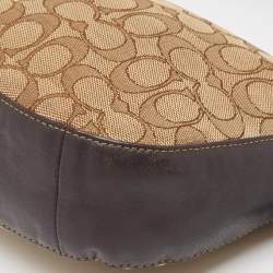 Coach Beige/Brown Signature Canvas and Leather Chelsea Hobo