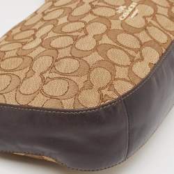 Coach Beige/Brown Signature Canvas and Leather Chelsea Hobo