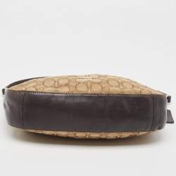 Coach Beige/Brown Signature Canvas and Leather Chelsea Hobo