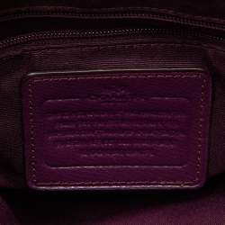 Coach Purple Leather Christie Carryall Tote