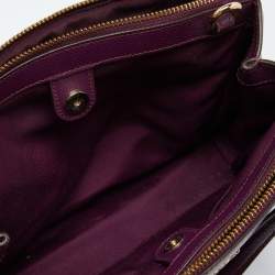 Coach Purple Leather Christie Carryall Tote
