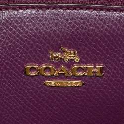 Coach Purple Leather Christie Carryall Tote