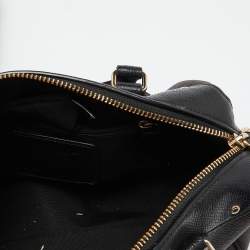 Coach Black/Brown Signature Coated Canvas and Leather Mini Bennett Satchel