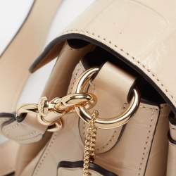 Pre Owned Coach Cream Croc Embossed Leather Grace Shoulder Bag