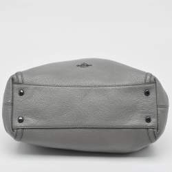 Pre Owned Coach Grey Leather Edie Shoulder Bag