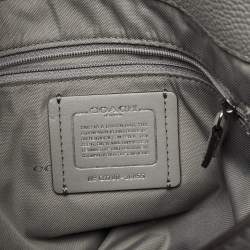Pre Owned Coach Grey Leather Edie Shoulder Bag