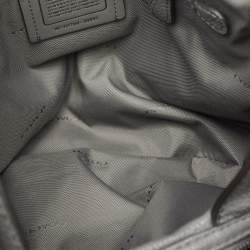 Pre Owned Coach Grey Leather Edie Shoulder Bag