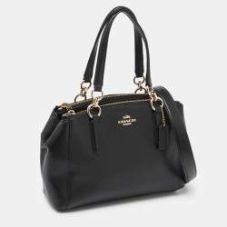 Pre Owned Coach Black Leather Minetta Satchel