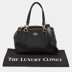 Pre Owned Coach Black Leather Minetta Satchel