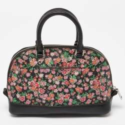 Coach Multicolor Floral Print Coated Canvas and Leather Mini Sierra Satchel