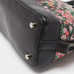 Coach Multicolor Floral Print Coated Canvas and Leather Mini Sierra Satchel