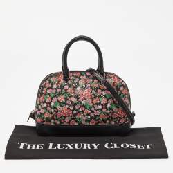 Coach Multicolor Floral Print Coated Canvas and Leather Mini Sierra Satchel