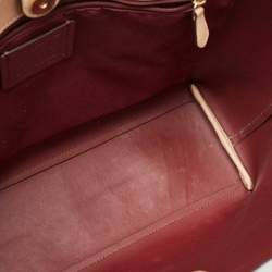 Pre Owned Coach Beige Leather Avenue Tote