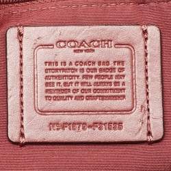 Pre Owned Coach Beige Leather Avenue Tote