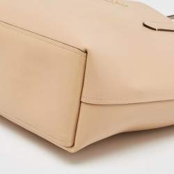 Pre Owned Coach Beige Leather Avenue Tote