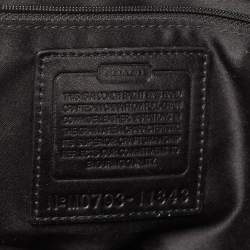 Coach Black Leather Dome Satchel