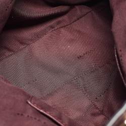 Coach Burgundy Leather Turnlock Edie Shoulder Bag