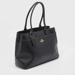 Coach Black Leather Casey Tote
