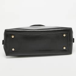 Pre Owned Coach Black Patent Leather Quinn Dome Bag