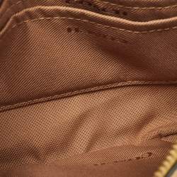 مملوكة مسبقًا Coach Yellow Leather Wristlet Zip Pouch