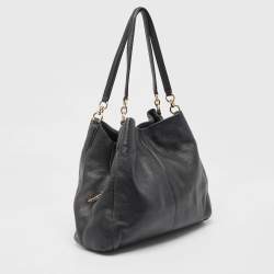 Pre Owned Coach Black Leather Phoebe Madison Shoulder Bag