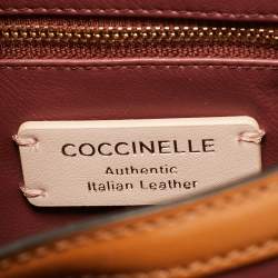 Pre Owned Coccinelle Brown Leather C Me Flap Top Handle Bag