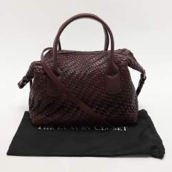 Cole Haan Brown Woven Leather Shoulder Bag