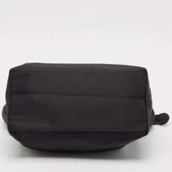 Cole Haan Black Nylon Zip Shopper Tote