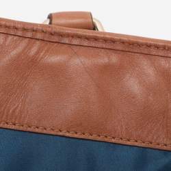 Pre Owned Cole Haan Brown Woven Leather Tote