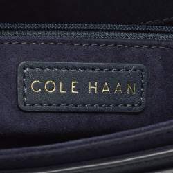 مملوكة مسبقًا Cole Haan Essential Mini Navy Blue Leather Saddle Bag