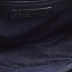 مملوكة مسبقًا Cole Haan Essential Mini Navy Blue Leather Saddle Bag