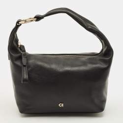 Pre Owned Cole Haan Mini Black Leather Hobo