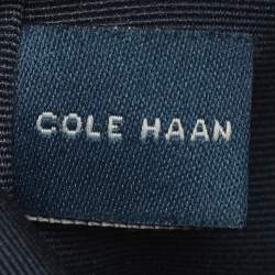 Pre Owned Cole Haan Brown Croc Embossed Leather Satchel