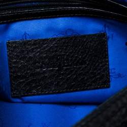 Pre Owned Cole Haan Black Pebbled Leather Tote