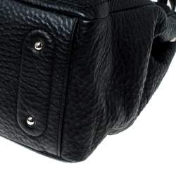 Pre Owned Cole Haan Black Pebbled Leather Tote