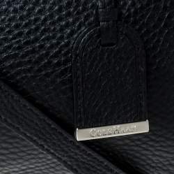 Pre Owned Cole Haan Black Pebbled Leather Tote