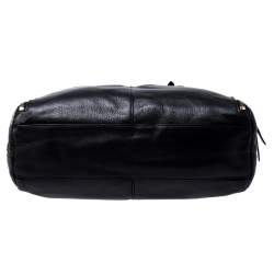 Cole Haan Black Leather Front Pocket Satchel