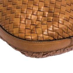 Cole Haan Brown Woven Leather Tote