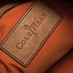 Cole Haan Brown Woven Leather Tote