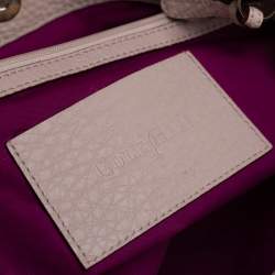 Pre Owned Cole Haan Powder Pink Leather Double Zip Tote