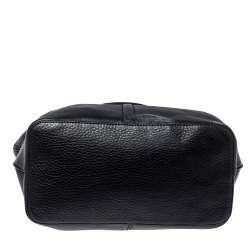 Cole Haan Black Grained Soft Leather Tote