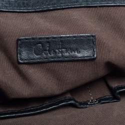 Pre Owned Cole Haan Black Woven Leather Tote