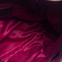 Pre Owned Cole Haan Black Textured Patent Leather Hobo