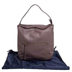 Pre Owned Cole Haan Mauve Purple Leather Jade Bucket Bag