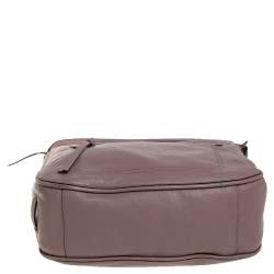 Pre Owned Cole Haan Mauve Purple Leather Jade Bucket Bag